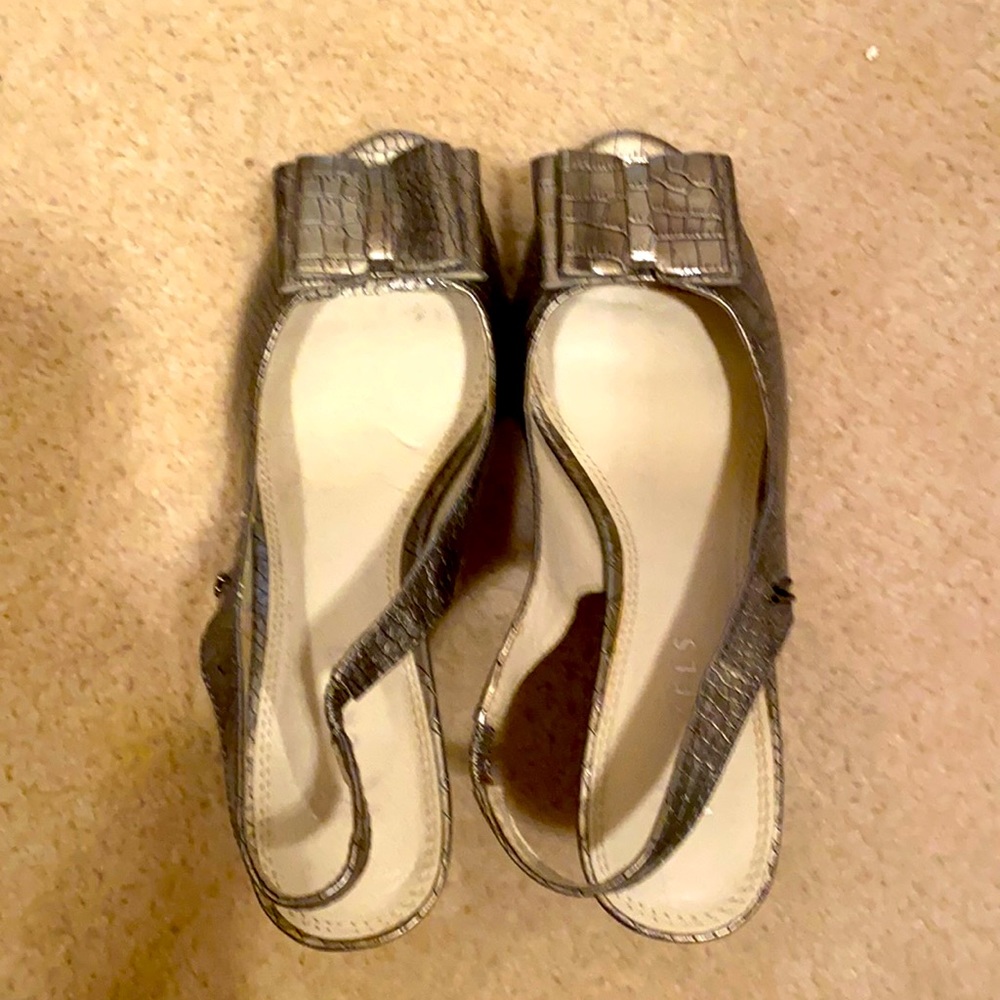 Size 6 1/2 Silver Pumps w/ 2” Heels - Never Worn